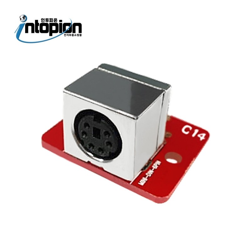 변환기판 콘넥터용 [C14] MINI-DIN-6P / 인투피온