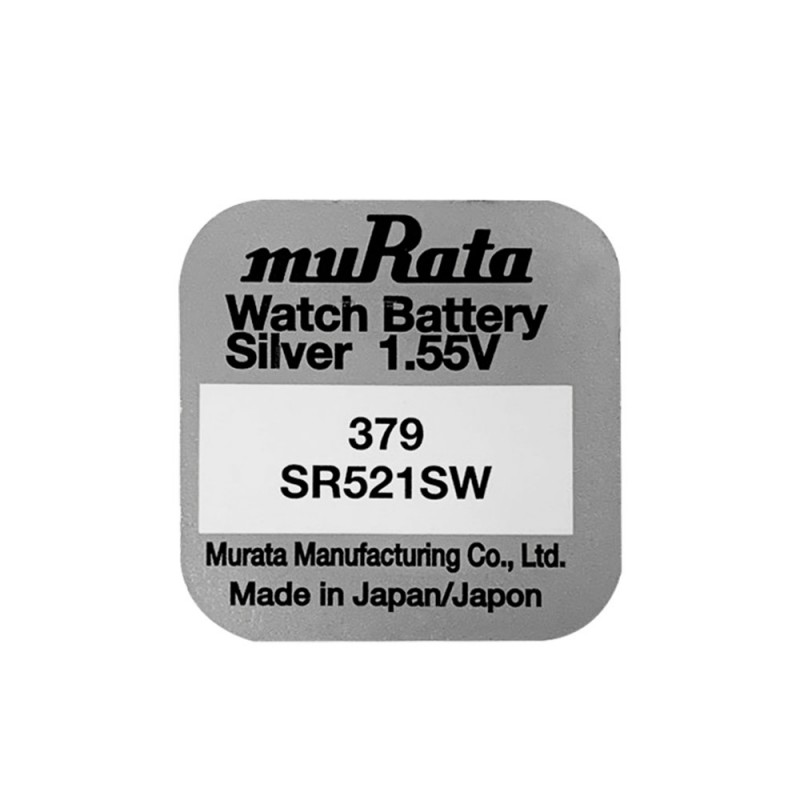 [시계건전지] 무라타 MURATA SR521SW 379 1.55V 16mAh / 인투피온