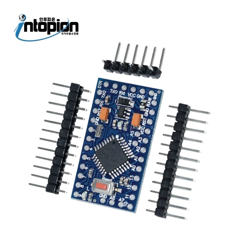 아두이노 프로미니 Arduino Pro Mini(3.3V) Arduino Pro Mini Atmega328 Board 3.3V 8MHz Arduino Mini Pro(3.3V) / 인투피온