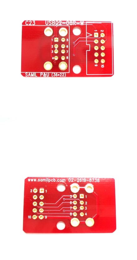변환기판 콘넥터용 [C23-P] USB02-08R-W / 인투피온